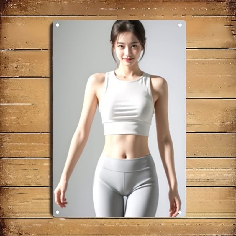 Home Gym Minimalist - Metal Tabela Modern Minimalist 2D Düz