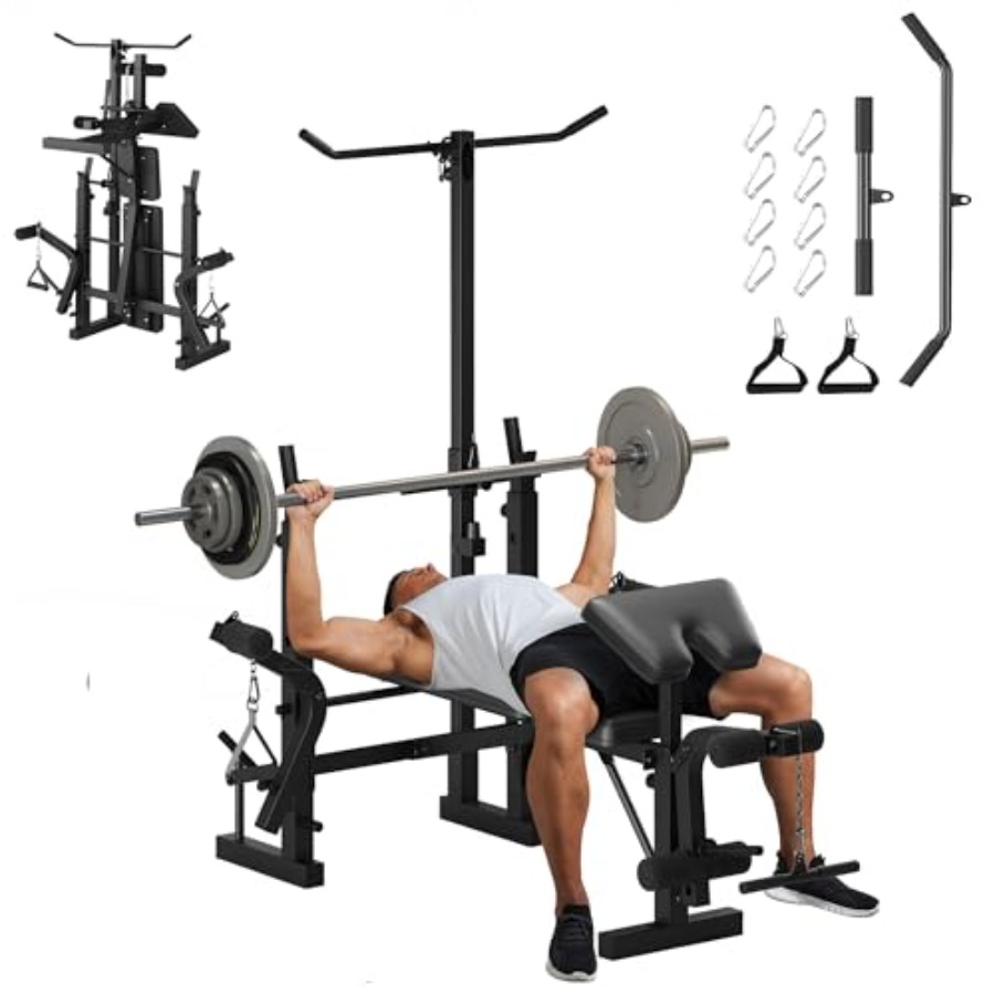 Home Gym Leg Extension - Evde Kuvvet Antrenmanı İçin Bench Seti: