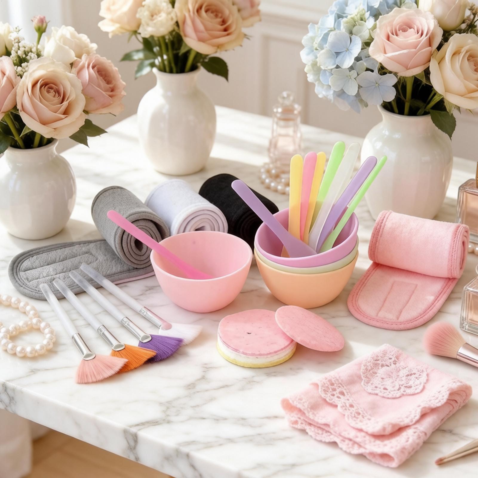 Home Gym Tools - Yüz Maskesi Spatulası 37 Parça Silikon