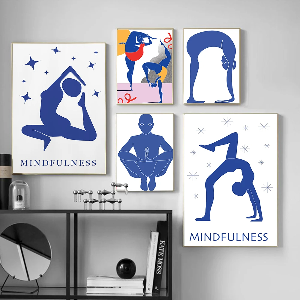 Home Gym Room - Ev Egzersiz Salonu Yoga Pozu Soyut