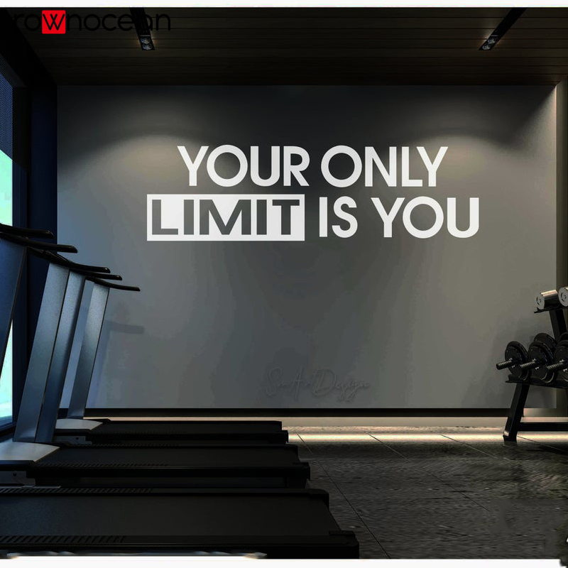 Home Gym Furniture - Tek limitiniz sizsiniz-duvar çıkartma spor salonu