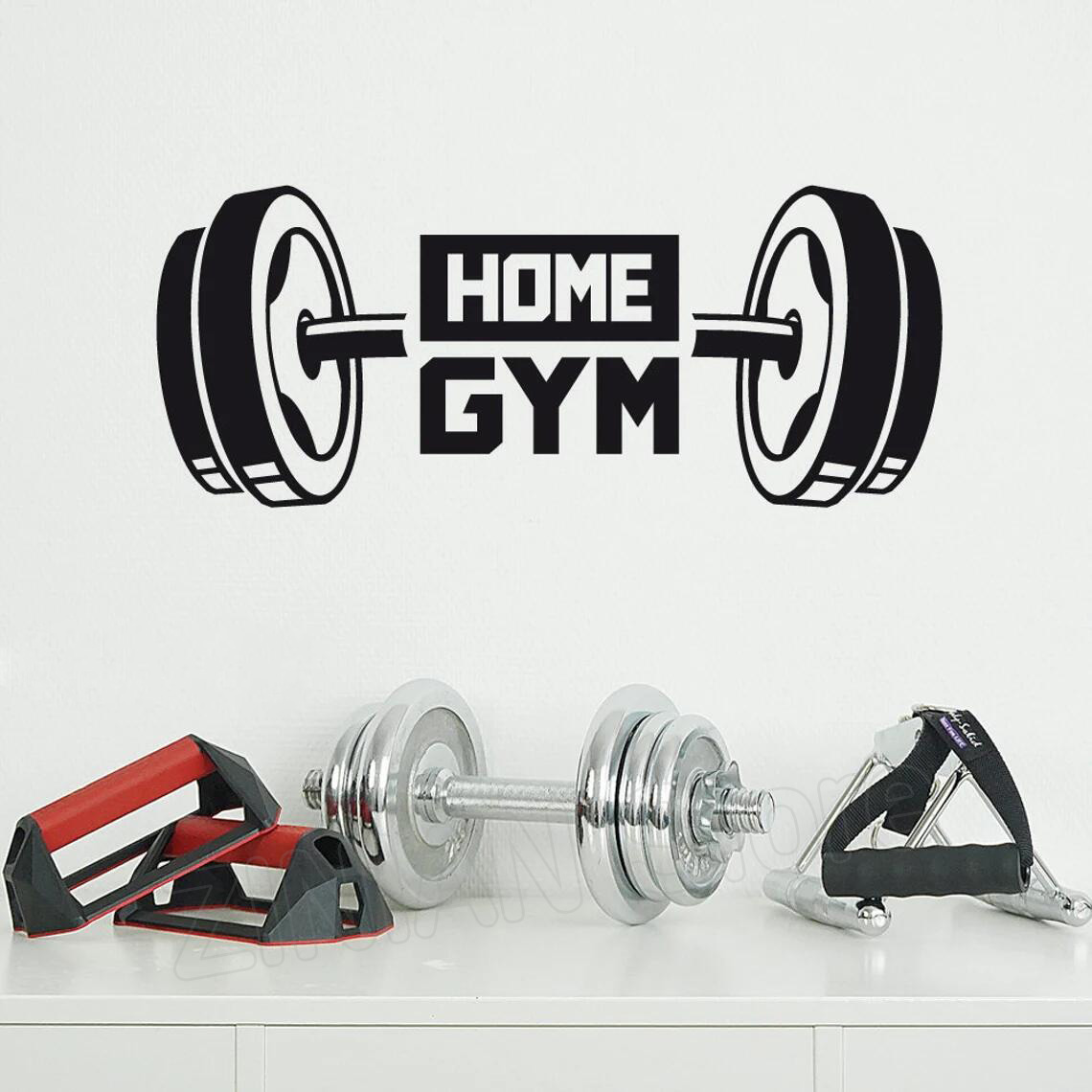 Home Gym Furniture - Fitness ev spor dekor duvar Sticker