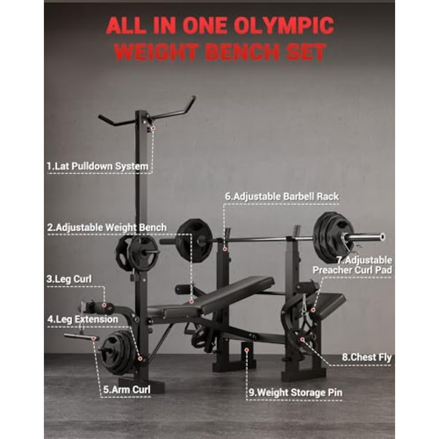 8'i 1 Arada Katlanabilir Ağırl - Home Gym Leg Extension incelemesi ve fiyatı